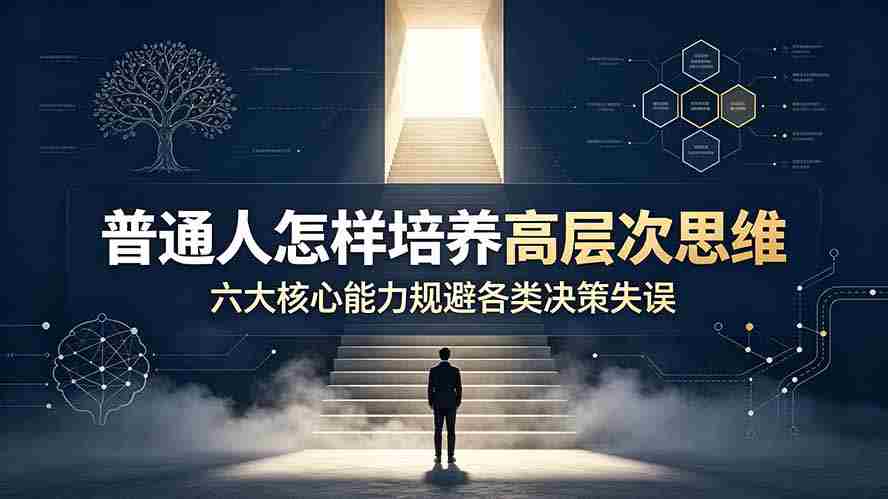 （19479期）付费文章：普通人怎样培养高层次思维，六大核心能力规避各类决策失误