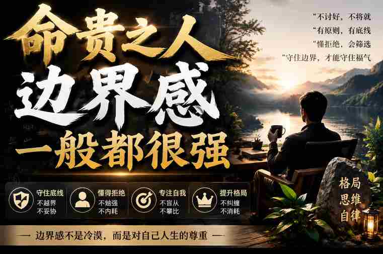 （19588期）付费文章：命贵之人，边界感一般都很强，从五大维度拆解建立强边界的实操方法