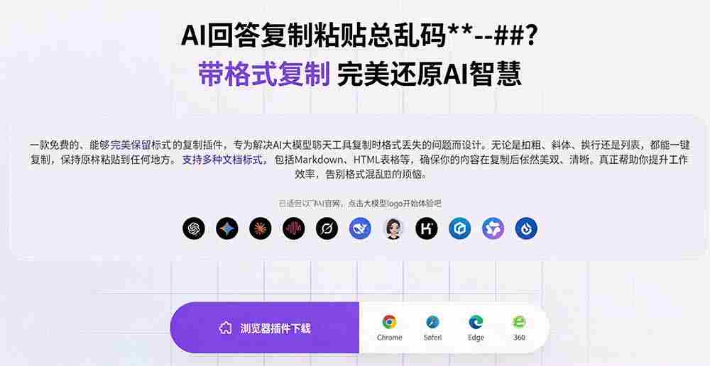 （19599期）你的 AI 回答内容复制格式总乱码？完美一键保留原格式复制，办公宝藏浏览器插件 Copy With Format