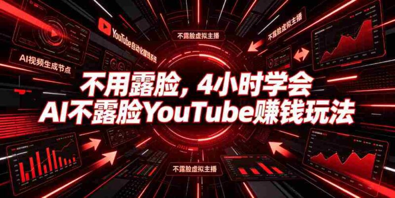 不用露脸,4小时学会AI不露脸YouTube賺钱玩法【原创双语字幕】-中创网,冒泡网,福缘网创业项目大全-创安网