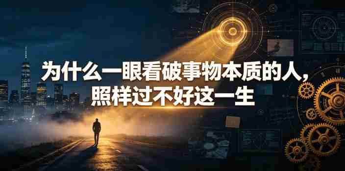 付费文章：为什么一眼看破事物本质的人，照样过不好这一生-中创网,冒泡网,福缘网创业项目大全-创安网