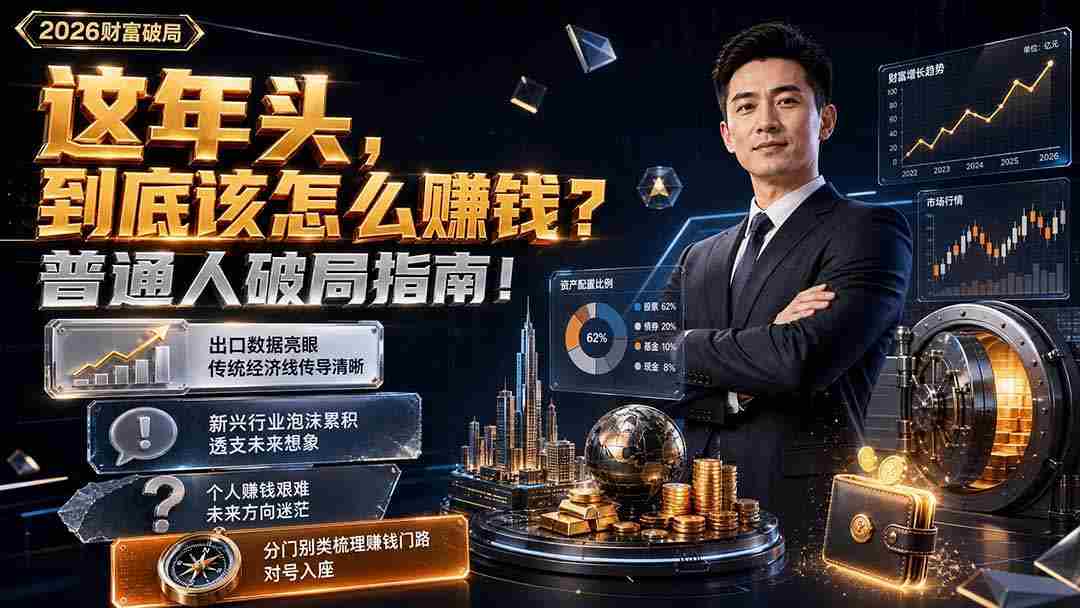 （19660期）付费文章：这年头，到底该怎么赚钱？普通人破局指南！