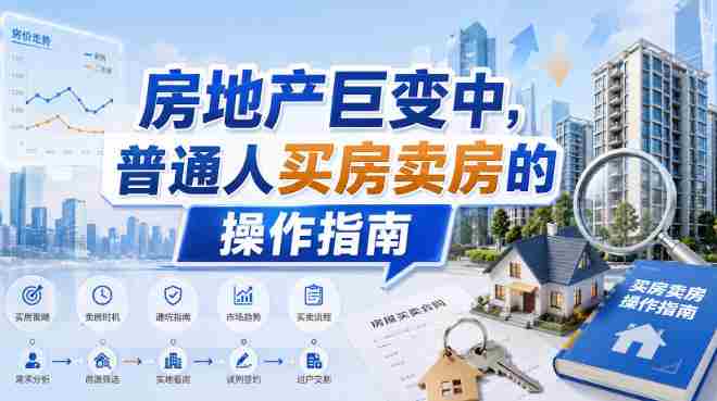 付费文章：房地产巨变中，普通人买房卖房的操作指南【上篇+下篇】