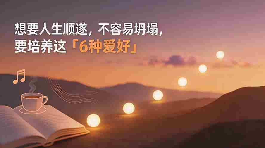 （19638期）付费文章：想要人生顺遂，不容易坍塌，要培养这6种爱好
