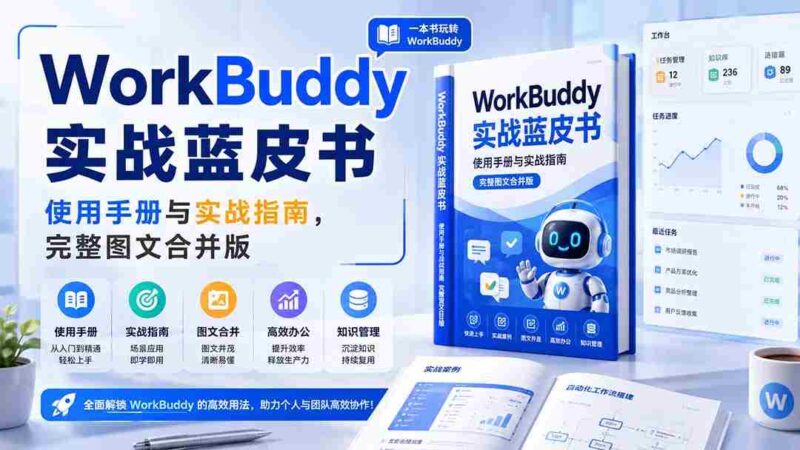 （20106期）WorkBuddy实战蓝皮书，使用手册与实战指南，完整图文合并版-中创网,冒泡网,福缘网创业项目大全-创安网