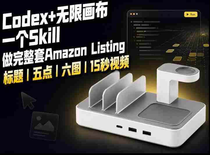 我用一个Codex Skill做完Amazon Listing：标题、五点、六图和视频全流程