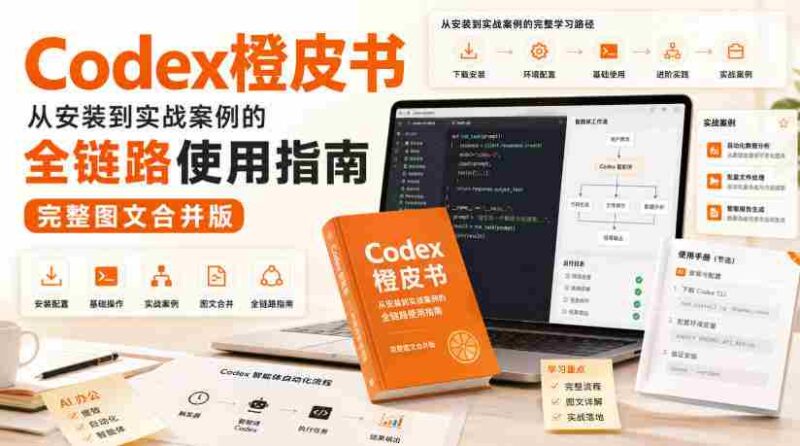 Codex橙皮书,从安装到实战案例的全链路使用指南,完整图文合并版-中创网,冒泡网,福缘网创业项目大全-创安网