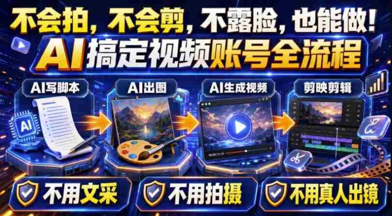 AI短视频起号实战项目,用AI做视频起号,45天涨粉12W,一条广告8.5k,广告接到手软,引流、变现两不误!-中创网,冒泡网,福缘网创业项目大全-创安网