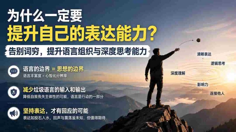 (20070期)付费文章:为什么一定要提升自己的表达能力?告别词穷,提升语言组织与深度思考能力-中创网,冒泡网,福缘网创业项目大全-创安网
