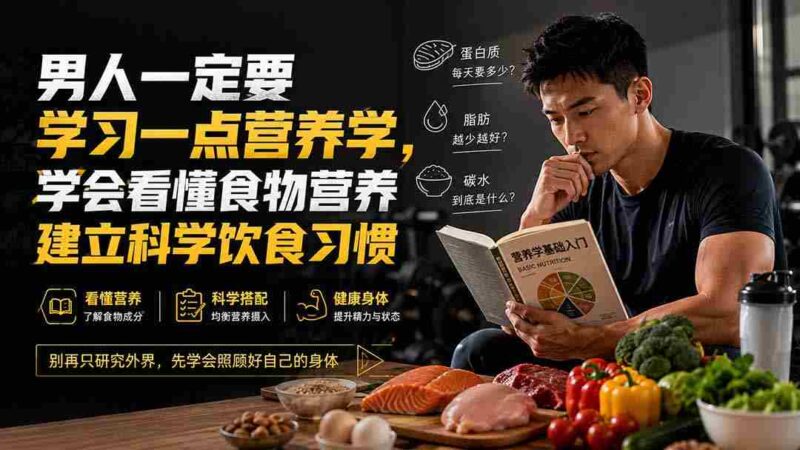 (20055期)付费文章:男人一定要学习一点营养学,学会看懂食物营养建立科学饮食习惯-中创网,冒泡网,福缘网创业项目大全-创安网
