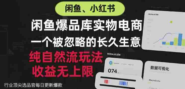 闲鱼小红书实物电商，纯自然流玩法，一个被忽略的长久生意，收益无上限【揭秘】
