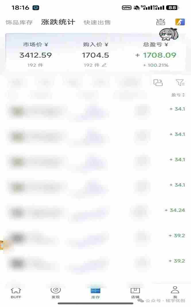 （19918期）steam搬砖，倒卖cs2饰品，达到月化20%+的收益，真正的靠谱可落地长期项目