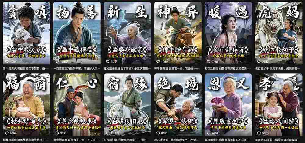 （19738期）抖音AI民间故事账号实战！67W粉丝博主拆解起号、文案、画面与剪辑，分享伙伴计划及广告变现路径，月入10000+