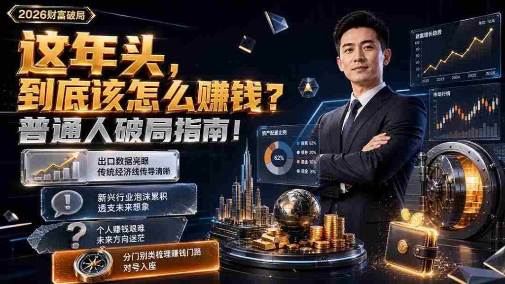 （19660期）付费文章：这年头，到底该怎么赚钱？普通人破局指南！