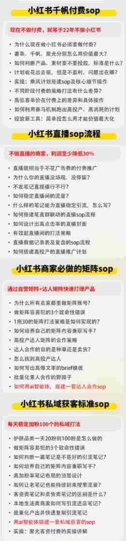 （19747期）小红书高利润AI经营课2026年7.18-20：起号+爆文+付费+达人+私域，利用AI与SOP实现团队人效翻倍增长