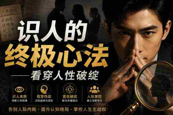 付费文章：识人的终极心法——看穿人性破绽