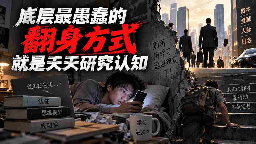 付费文章：底层最愚蠢的翻身方式就是天天研究认知