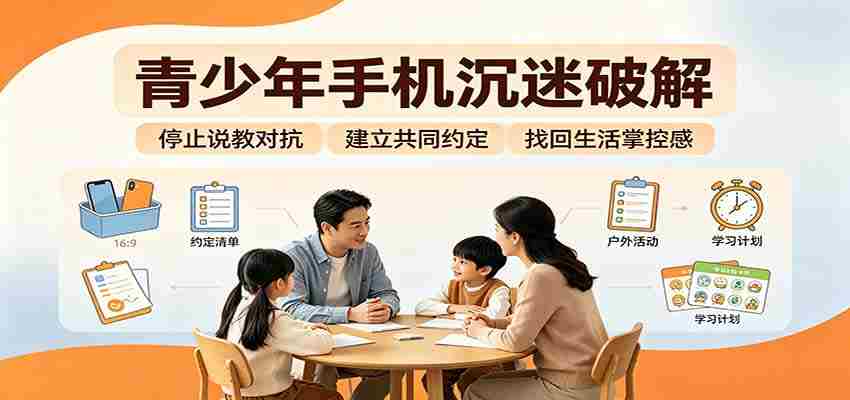 青少年手机沉迷破解：跳出管控说教思维，六步法引导孩子夺回注意力掌控权