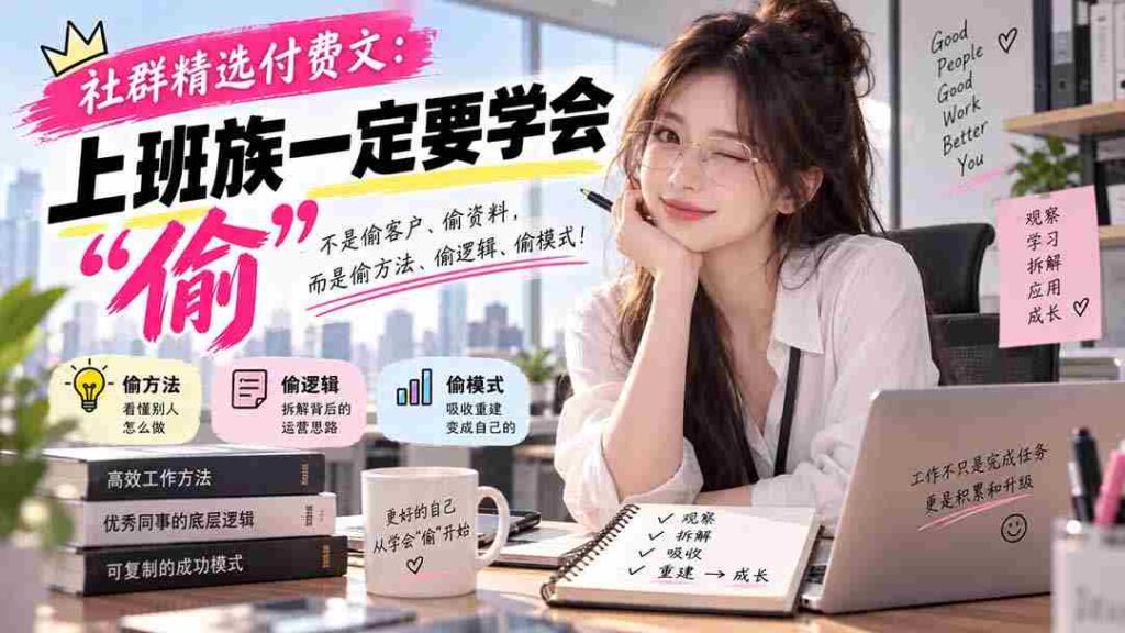 社群精选付费文：上班族一定要学会“偷“