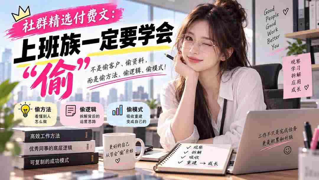 社群精选付费文：上班族一定要学会“偷“