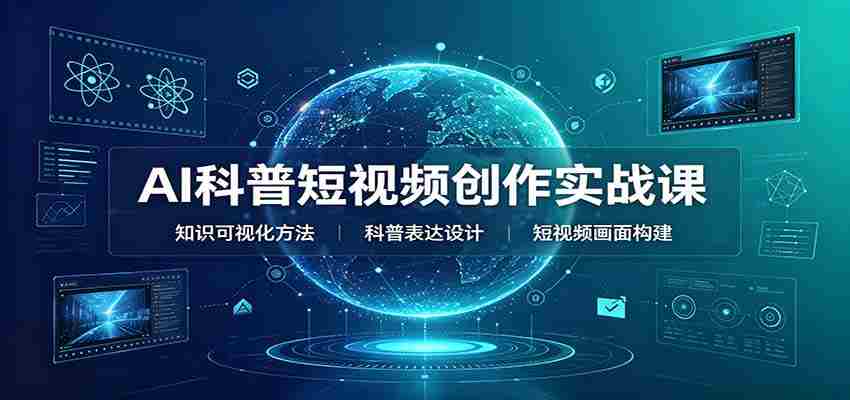 AI科普短视频创作实战课：配套要点文档，文案与视频提示词模板教学