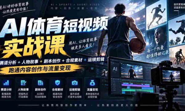 AI运动短视频领域顶尖策略揭秘：深度解析+人物传奇+剧情编写+版权维护+镜头剪辑，解锁流量盈利秘籍——日入千金不是梦