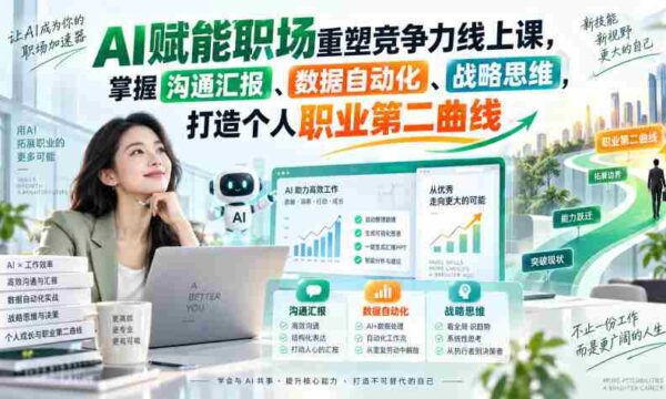 数字化时代职场新技能：AI助力，提升沟通、自动化和数据战略，拓展职业发展新维度