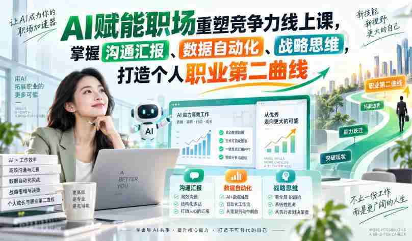 数字化时代职场新技能：AI助力，提升沟通、自动化和数据战略，拓展职业发展新维度