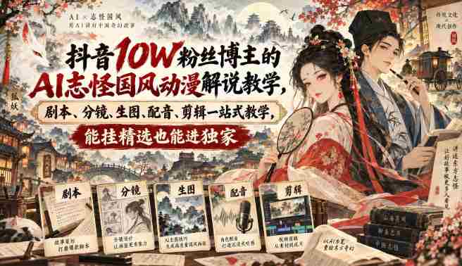 揭秘抖音热门博主：AI助阵，解锁国风动漫制作全攻略——剧本、分镜、生图、配音、剪辑一网打尽