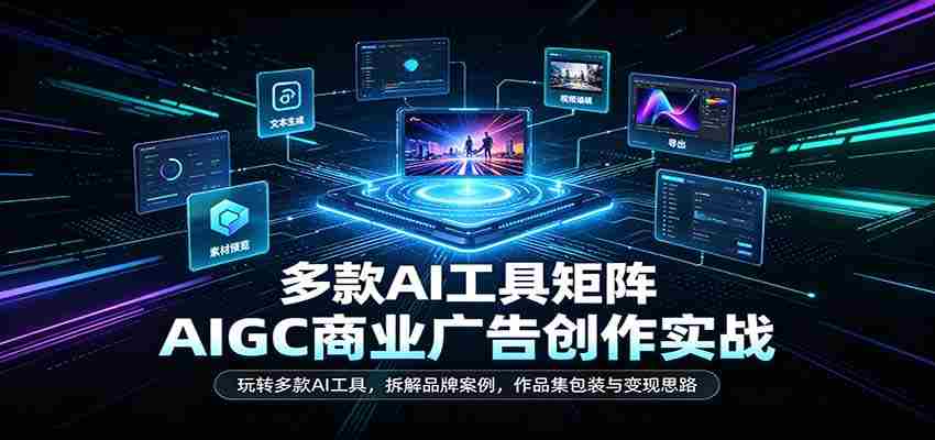 AI赋能商业广告创作：深度解析多工具应用，剖析品牌成功案例，揭秘作品集打造与盈利之道