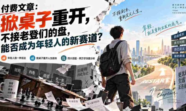 重燃青春激情，拒绝陈规束缚，年轻一代的新出路在何方？