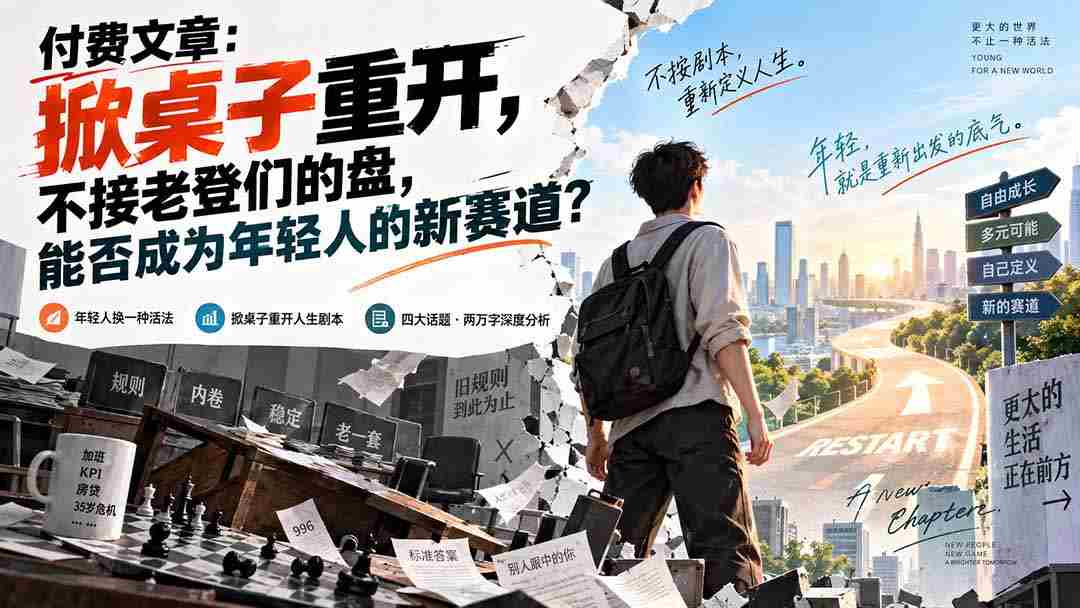重燃青春激情，拒绝陈规束缚，年轻一代的新出路在何方？