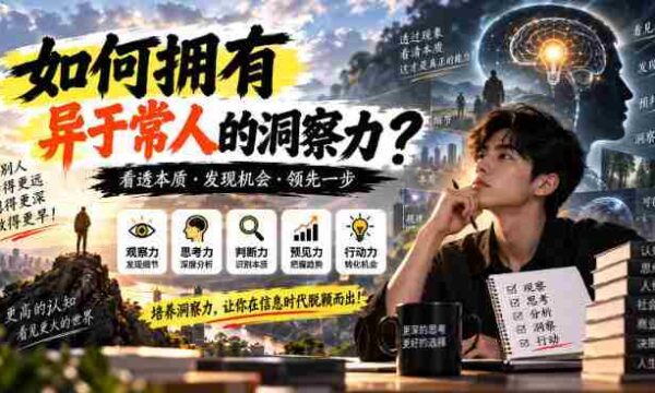 揭秘独到视角：探秘如何打造超越常人的洞察力？