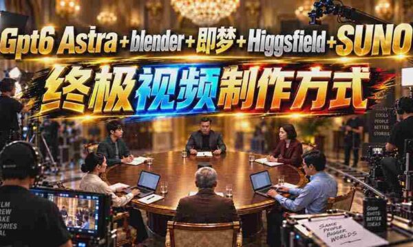 探索新境界：GPT-6引擎联动Blender、即梦、Higgsfield与Suno，打造影视制作巅峰之道