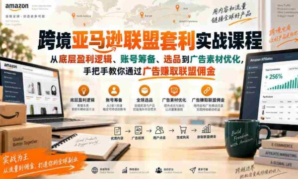 实战攻略：深度揭秘亚马逊跨境联盟盈利秘籍，全面涵盖账号搭建、选品技巧及广告素材优化，助你广告联盟佣金收入轻松提升
