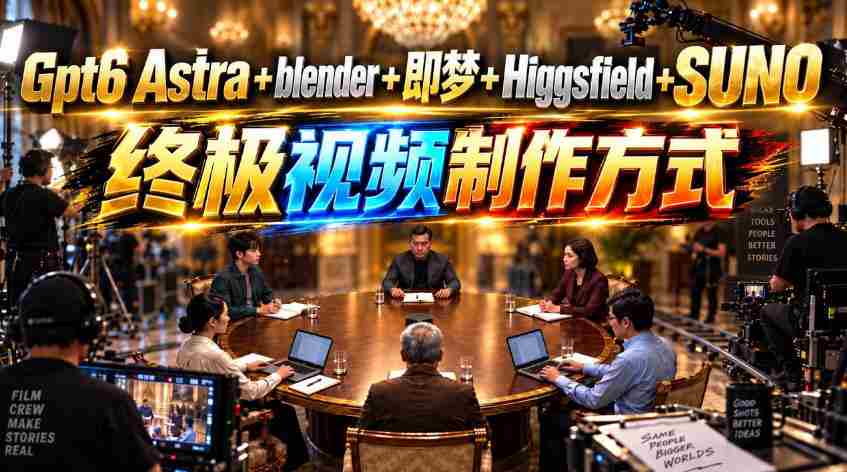 揭开GPT-6与Suno的神秘面纱：Astra、Blender、即梦、Higgsfield联手打造视频制作新纪元！