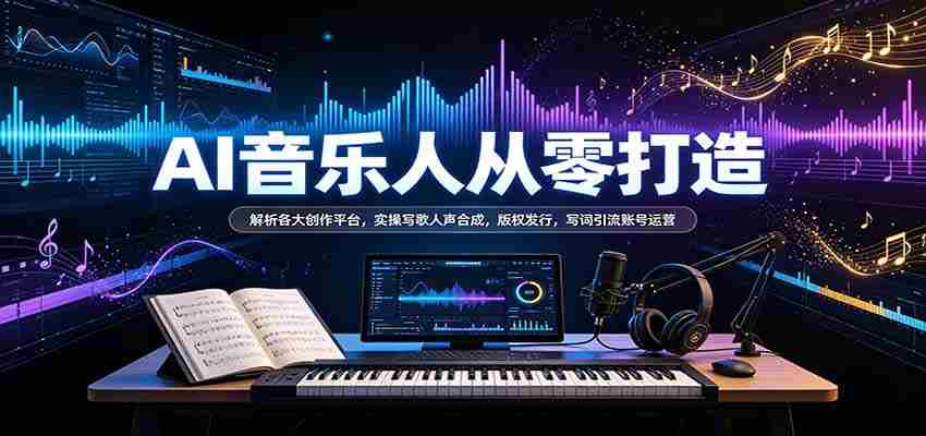 揭秘AI音乐创作全流程：深度解析创作平台，实操人声合成技巧，掌握版权发行与词曲引流策略