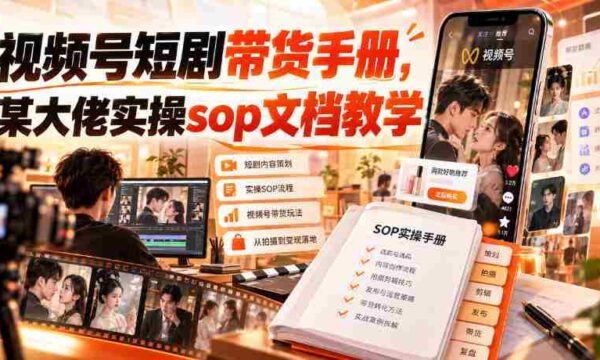 揭秘视频号短剧带货攻略：业界大佬亲授实操SOP秘籍