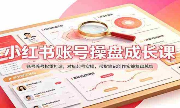 揭秘小红书账号运营之道：权重提升策略解析，实战带货笔记创作技巧总结