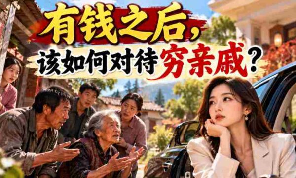 改写标题：财富增长后，面对贫困亲友应持何种态度？