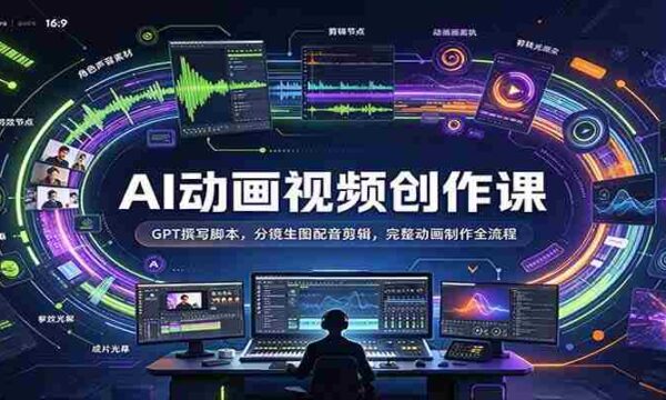 探索AI动画制作奥秘：GPT助你撰写剧本，分镜头绘画与配音剪辑，全方位掌握动画制作全程技巧