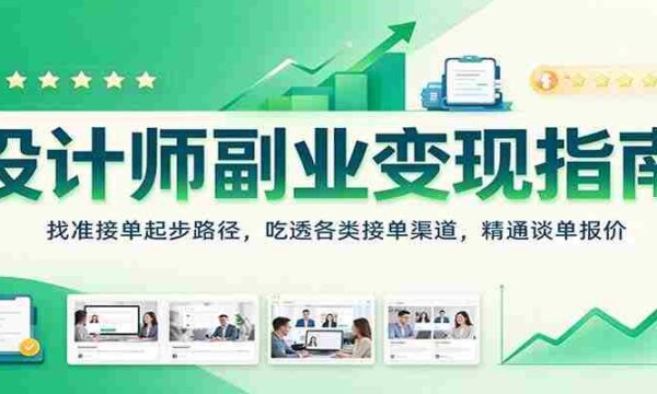 揭秘设计师副业盈利之道：探寻接单起点，掌握多样接单途径，精通谈判与报价技巧