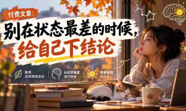 【无水印】某付费文章：别在状态最差的时候，给自己下结论