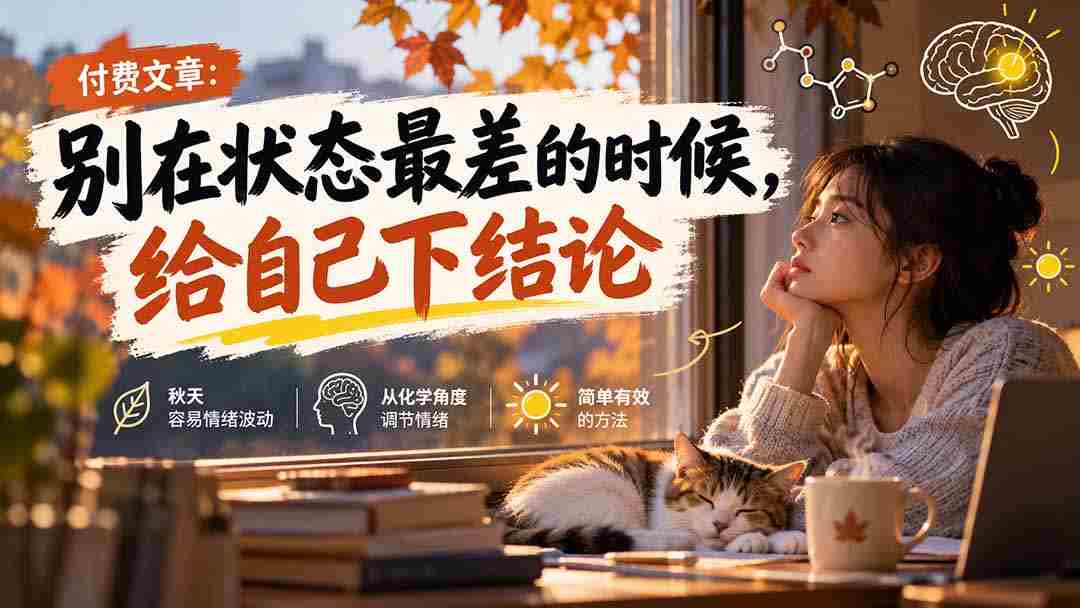 【无水印】某付费文章：别在状态最差的时候，给自己下结论