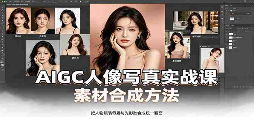 AIGC人像写真实战课：软件平台部署筹备，素材合成方法，多题材写真案例