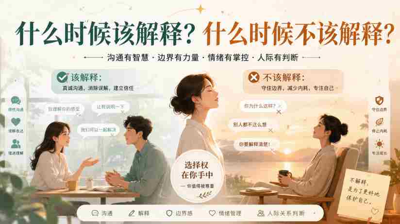付费文章：什么时候该解释？什么时候不该解释？