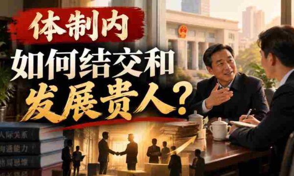 在体制深处，如何拓展人脉，结识助力良多的重要人物？