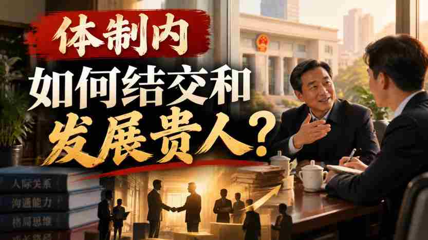 在体制深处，如何拓展人脉，结识助力良多的重要人物？