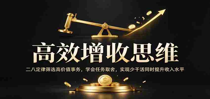 精明致富策略：巧用二八法则精选高收益事项，掌握作业精选技巧，轻松省力还能增薪增效