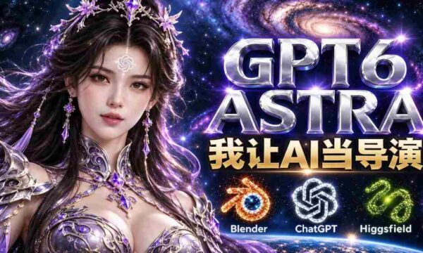 引领GPT-6 Astra执掌镜头：Higgsfield与Blender联手创制30秒玄幻电影级剪辑杰作！